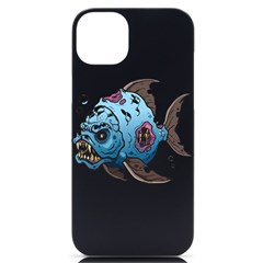 Piranha T-shirtwhite Look Calm Piranha 09 T-shirt Iphone 14 Plus Black Uv Print Case by EnriqueJohnson