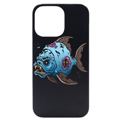 Piranha T-shirtwhite Look Calm Piranha 09 T-shirt Iphone 14 Pro Max Black Uv Print Case by EnriqueJohnson