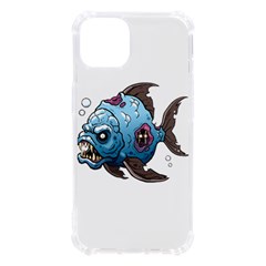 Piranha T-shirtwhite Look Calm Piranha 09 T-shirt Iphone 13 Tpu Uv Print Case by EnriqueJohnson