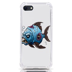 Piranha T-shirtwhite Look Calm Piranha 09 T-shirt Iphone Se by EnriqueJohnson