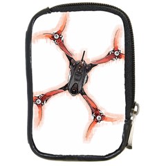 Freestyle Drone T- Shirt F P V Freestyle Drone Racing Drawing Artwork T- Shirt Compact Camera Leather Case by ZUXUMI