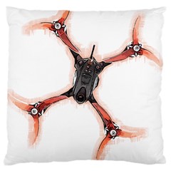 Freestyle Drone T- Shirt F P V Freestyle Drone Racing Drawing Artwork T- Shirt Standard Premium Plush Fleece Cushion Case (one Side) by ZUXUMI