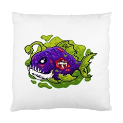 Piranha T-shirtwhite Look Calm Piranha 27 T-shirt Standard Cushion Case (one Side) by EnriqueJohnson