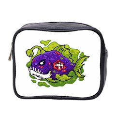 Piranha T-shirtwhite Look Calm Piranha 27 T-shirt Mini Toiletries Bag (two Sides) by EnriqueJohnson