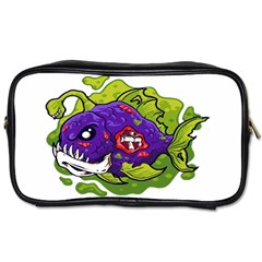 Piranha T-shirtwhite Look Calm Piranha 27 T-shirt Toiletries Bag (one Side) by EnriqueJohnson