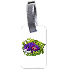 Piranha T-shirtwhite Look Calm Piranha 27 T-shirt Luggage Tag (one Side) by EnriqueJohnson