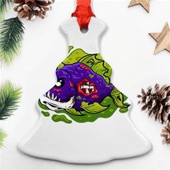 Piranha T-shirtwhite Look Calm Piranha 27 T-shirt Christmas Tree Ornament (two Sides) by EnriqueJohnson