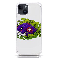 Piranha T-shirtwhite Look Calm Piranha 27 T-shirt Iphone 14 Tpu Uv Print Case by EnriqueJohnson