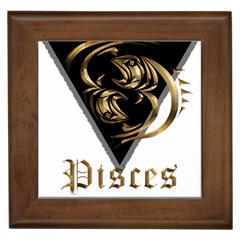 Pisces T-shirtnew Zodiac Pisces T-shirt Framed Tile by EnriqueJohnson