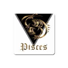 Pisces T-shirtnew Zodiac Pisces T-shirt Square Magnet by EnriqueJohnson