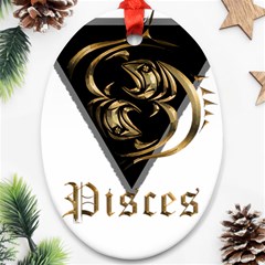 Pisces T-shirtnew Zodiac Pisces T-shirt Oval Ornament (two Sides) by EnriqueJohnson