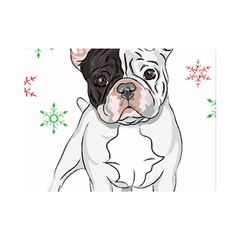 French Bulldog Christmas T- Shirt Christmas Santa Frenchie T- Shirt Premium Plush Fleece Blanket (mini) by ZUXUMI