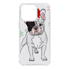 French Bulldog Christmas T- Shirt Christmas Santa Frenchie T- Shirt Iphone 13 Pro Tpu Uv Print Case by ZUXUMI