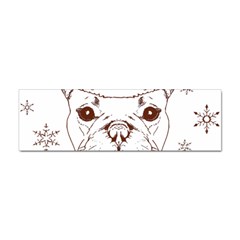 French Bulldog Christmas T- Shirt Happy Christmas Santa Frenchie T- Shirt Sticker Bumper (100 Pack) by ZUXUMI