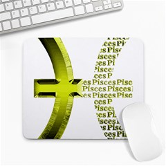 Pisces T-shirtnew Zodiac Symbol Pisces T-shirt Large Mousepad by EnriqueJohnson