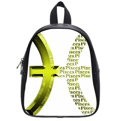 Pisces T-shirtnew Zodiac Symbol Pisces T-shirt School Bag (small) by EnriqueJohnson