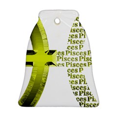 Pisces T-shirtnew Zodiac Symbol Pisces T-shirt Bell Ornament (two Sides) by EnriqueJohnson