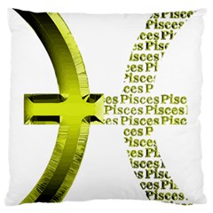 Pisces T-shirtnew Zodiac Symbol Pisces T-shirt Standard Premium Plush Fleece Cushion Case (one Side) by EnriqueJohnson