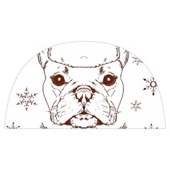 French Bulldog Christmas T- Shirt Happy Christmas Santa Frenchie T- Shirt Anti Scalding Pot Cap by ZUXUMI