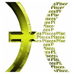 Pisces T-shirtnew Zodiac Symbol Pisces T-shirt Wooden Puzzle Square by EnriqueJohnson