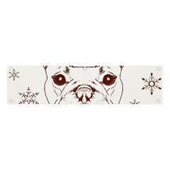 French Bulldog Christmas T- Shirt Happy Christmas Santa Frenchie T- Shirt Banner And Sign 4  X 1  by ZUXUMI