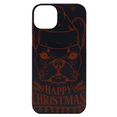 French Bulldog Christmas T- Shirt Happy Christmas Santa Frenchie T- Shirt Iphone 14 Plus Black Uv Print Case