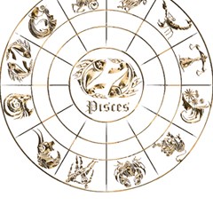 Pisces T-shirtpisces Gold Edition - 12 Zodiac In 1 T-shirt Play Mat (rectangle) by EnriqueJohnson