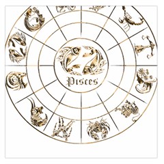 Pisces T-shirtpisces Gold Edition - 12 Zodiac In 1 T-shirt Square Satin Scarf (36  X 36 ) by EnriqueJohnson