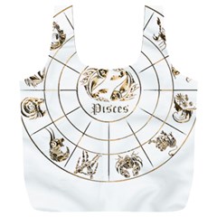 Pisces T-shirtpisces Gold Edition - 12 Zodiac In 1 T-shirt Full Print Recycle Bag (xxxl) by EnriqueJohnson