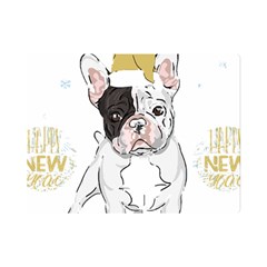 French Bulldog Christmas T- Shirt Happy New Year Frenchie Bulldog T- Shirt Premium Plush Fleece Blanket (mini) by ZUXUMI