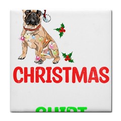 French Bulldog Dog Xmas Pajama T- Shirt French Bulldog Dog Xmas This Is My Christmas Pajama T- Shirt Tile Coaster by ZUXUMI