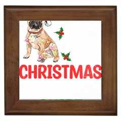 French Bulldog Dog Xmas Pajama T- Shirt French Bulldog Dog Xmas This Is My Christmas Pajama T- Shirt Framed Tile by ZUXUMI