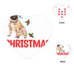 French Bulldog Dog Xmas Pajama T- Shirt French Bulldog Dog Xmas This Is My Christmas Pajama T- Shirt Playing Cards Single Design (heart) by ZUXUMI