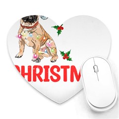 French Bulldog Dog Xmas Pajama T- Shirt French Bulldog Dog Xmas This Is My Christmas Pajama T- Shirt Heart Mousepad by ZUXUMI