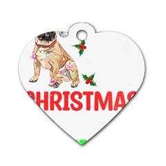 French Bulldog Dog Xmas Pajama T- Shirt French Bulldog Dog Xmas This Is My Christmas Pajama T- Shirt Dog Tag Heart (one Side) by ZUXUMI