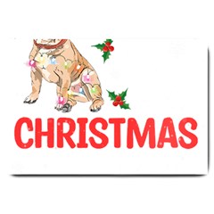 French Bulldog Dog Xmas Pajama T- Shirt French Bulldog Dog Xmas This Is My Christmas Pajama T- Shirt Large Doormat by ZUXUMI