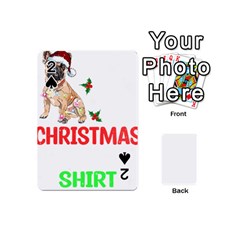 French Bulldog Dog Xmas Pajama T- Shirt French Bulldog Dog Xmas This Is My Christmas Pajama T- Shirt Playing Cards 54 Designs (mini) by ZUXUMI