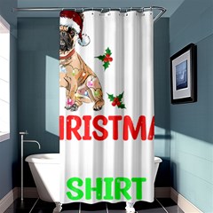 French Bulldog Dog Xmas Pajama T- Shirt French Bulldog Dog Xmas This Is My Christmas Pajama T- Shirt Shower Curtain 36  X 72  (stall)  by ZUXUMI