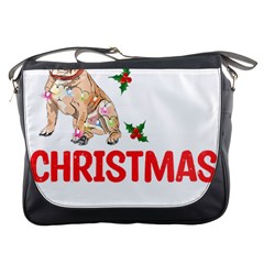 French Bulldog Dog Xmas Pajama T- Shirt French Bulldog Dog Xmas This Is My Christmas Pajama T- Shirt Messenger Bag by ZUXUMI