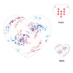 Pisces T-shirtpisces Indonesia Batik Style T-shirt Playing Cards Single Design (heart)