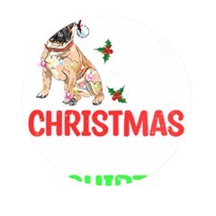 French Bulldog Dog Xmas Pajama T- Shirt French Bulldog Dog Xmas This Is My Christmas Pajama T- Shirt Mini Round Pill Box by ZUXUMI