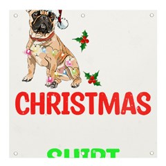 French Bulldog Dog Xmas Pajama T- Shirt French Bulldog Dog Xmas This Is My Christmas Pajama T- Shirt Banner And Sign 4  X 4  by ZUXUMI