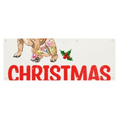 French Bulldog Dog Xmas Pajama T- Shirt French Bulldog Dog Xmas This Is My Christmas Pajama T- Shirt Banner And Sign 8  X 3  by ZUXUMI