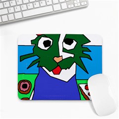 Pizza Donut Loving Cat Doing Cute Thing T-shirtpizza Donut Loving Cat Doing Cute Things T-shirt Small Mousepad by EnriqueJohnson