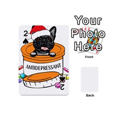 French Bulldog T- Shirt Cute French Bulldog Christma T- Shirt Playing Cards 54 Designs (mini) by ZUXUMI