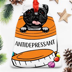 French Bulldog T- Shirt Cute French Bulldog Christma T- Shirt Bell Ornament (two Sides) by ZUXUMI