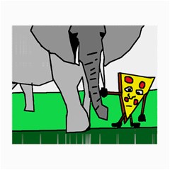 Pizza With Elephant Doing Cute Things T-shirtpizza With Elephant Doing Cute Things T-shirt Small Glasses Cloth