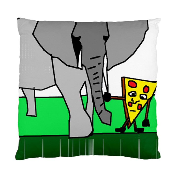 Pizza With Elephant Doing Cute Things T-shirtpizza With Elephant Doing Cute Things T-shirt Standard Cushion Case (One Side)