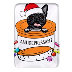 French Bulldog T- Shirt Cute French Bulldog Christma T- Shirt Rectangular Glass Fridge Magnet (4 Pack) by ZUXUMI