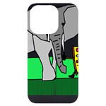 Pizza With Elephant Doing Cute Things T-shirtpizza With Elephant Doing Cute Things T-shirt iPhone 14 Pro Black UV Print Case Front